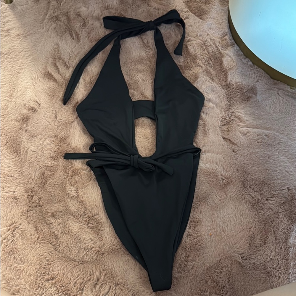 New Chic Black Halter Swimsuit size m/l unbranded